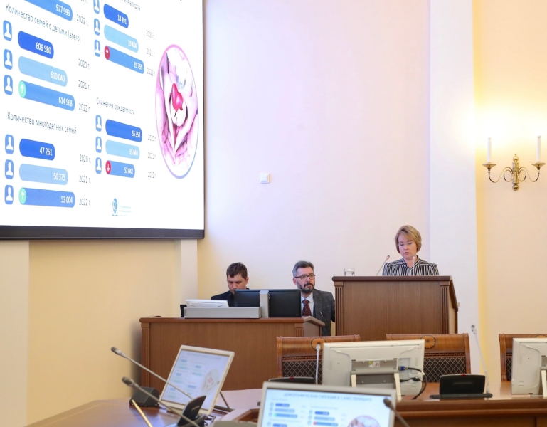 Анна Митянина представила на заседании Правительства в Смольном специальный доклад